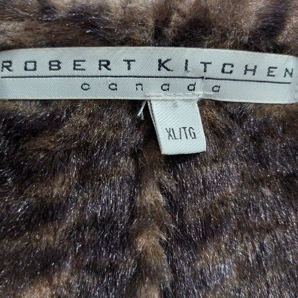 Robert Kitchen Printed Suede Canada Designer Jacket, Size XL - Picture 3 of 11